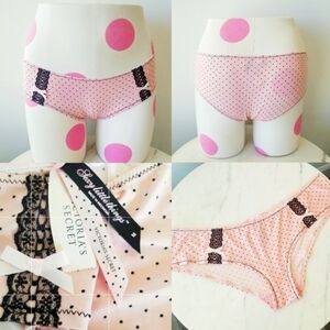 Victoria's Secret Vintage Sexy Little Things Low Rise Hipster Polka Dot PantyNWT